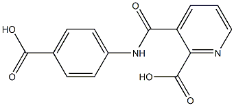 3-[(4-carboxyanilino)carbonyl]-2-pyridinecarboxylic acid Struktur