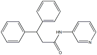 3,3-diphenyl-N-(3-pyridinyl)propanamide Struktur