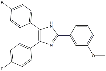 3-[4,5-bis(4-fluorophenyl)-1H-imidazol-2-yl]phenyl methyl ether Struktur