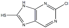 2-chloro-9H-purin-8-yl hydrosulfide Struktur