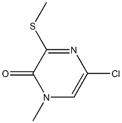 5-chloro-1-methyl-3-(methylsulfanyl)-2(1H)-pyrazinone Struktur