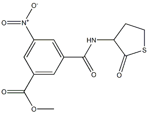 methyl 3-nitro-5-{[(2-oxotetrahydro-3-thienyl)amino]carbonyl}benzoate Struktur