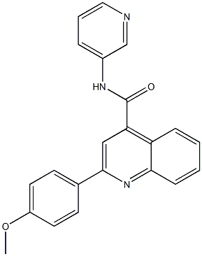 2-(4-methoxyphenyl)-N-(3-pyridinyl)-4-quinolinecarboxamide Struktur