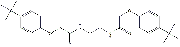 2-(4-tert-butylphenoxy)-N-(2-{[(4-tert-butylphenoxy)acetyl]amino}ethyl)acetamide Struktur