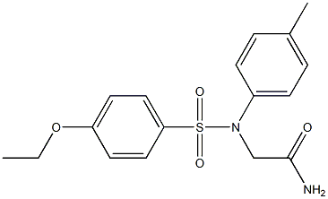 2-{[(4-ethoxyphenyl)sulfonyl]-4-methylanilino}acetamide Struktur