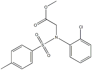 methyl {2-chloro[(4-methylphenyl)sulfonyl]anilino}acetate Struktur