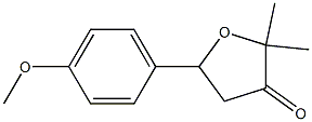 5-(4-methoxyphenyl)-2,2-dimethyldihydro-3(2H)-furanone Struktur