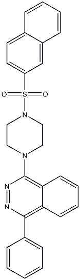 1-[4-(2-naphthylsulfonyl)-1-piperazinyl]-4-phenylphthalazine Struktur