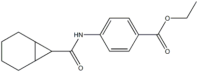 ethyl 4-[(bicyclo[4.1.0]hept-7-ylcarbonyl)amino]benzoate Struktur