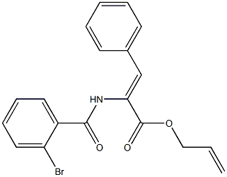 allyl 2-[(2-bromobenzoyl)amino]-3-phenylacrylate Struktur