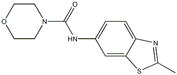 N-(2-methyl-1,3-benzothiazol-6-yl)-4-morpholinecarboxamide Struktur