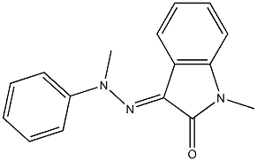 1-methyl-1H-indole-2,3-dione 3-[methyl(phenyl)hydrazone] Struktur