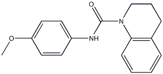 N-(4-methoxyphenyl)-3,4-dihydro-1(2H)-quinolinecarboxamide Struktur