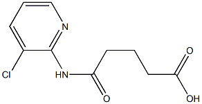 5-[(3-chloro-2-pyridinyl)amino]-5-oxopentanoic acid Struktur