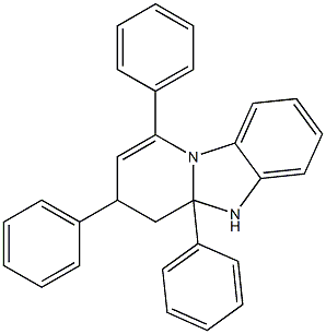 1,3,4a-triphenyl-3,4,4a,5-tetrahydropyrido[1,2-a]benzimidazole Struktur