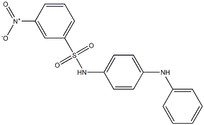 N-(4-anilinophenyl)-3-nitrobenzenesulfonamide Struktur