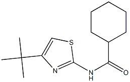 N-(4-tert-butyl-1,3-thiazol-2-yl)cyclohexanecarboxamide Struktur