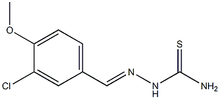 3-chloro-4-methoxybenzaldehyde thiosemicarbazone Struktur