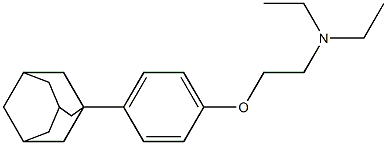 N-{2-[4-(1-adamantyl)phenoxy]ethyl}-N,N-diethylamine Struktur