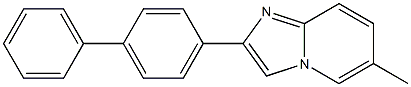 2-[1,1'-biphenyl]-4-yl-6-methylimidazo[1,2-a]pyridine Struktur