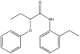 N-(2-ethylphenyl)-2-phenoxybutanamide Struktur