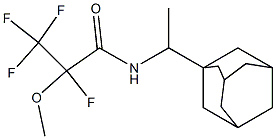 N-[1-(1-adamantyl)ethyl]-2,3,3,3-tetrafluoro-2-methoxypropanamide Struktur