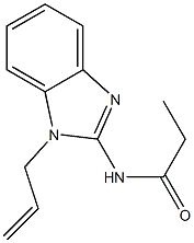 N-(1-allyl-1H-benzimidazol-2-yl)propanamide Struktur