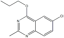 6-chloro-2-methyl-4-quinazolinyl propyl ether Struktur