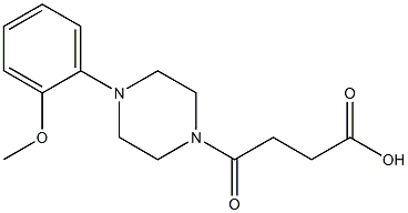 4-{4-[2-(methyloxy)phenyl]piperazin-1-yl}-4-oxobutanoic acid Struktur