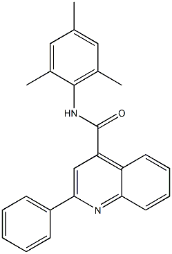 N-mesityl-2-phenyl-4-quinolinecarboxamide Struktur