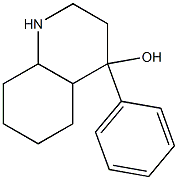 4-phenyldecahydro-4-quinolinol Struktur