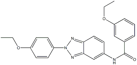 3-ethoxy-N-[2-(4-ethoxyphenyl)-2H-1,2,3-benzotriazol-5-yl]benzamide Struktur