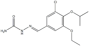 3-chloro-5-ethoxy-4-isopropoxybenzaldehyde semicarbazone Struktur