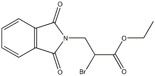 ethyl 2-bromo-3-(1,3-dioxo-1,3-dihydro-2H-isoindol-2-yl)propanoate Struktur