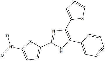 2-{5-nitro-2-thienyl}-5-phenyl-4-(2-thienyl)-1H-imidazole Struktur