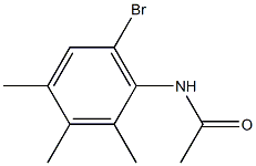 N-(6-bromo-2,3,4-trimethylphenyl)acetamide Struktur