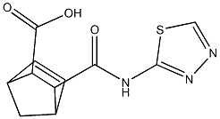 3-[(1,3,4-thiadiazol-2-ylamino)carbonyl]bicyclo[2.2.1]hept-5-ene-2-carboxylic acid Struktur