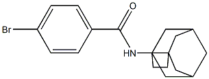 4-bromo-N-tricyclo[4.3.1.1~3,8~]undec-3-ylbenzamide Struktur