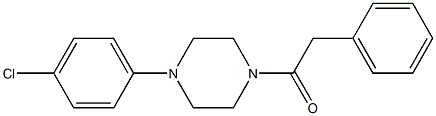 1-(4-chlorophenyl)-4-(phenylacetyl)piperazine Struktur