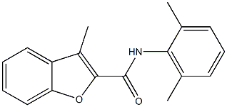 N-(2,6-dimethylphenyl)-3-methyl-1-benzofuran-2-carboxamide Struktur