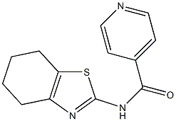 N-(4,5,6,7-tetrahydro-1,3-benzothiazol-2-yl)isonicotinamide Struktur