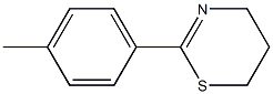 2-(4-methylphenyl)-5,6-dihydro-4H-1,3-thiazine Struktur