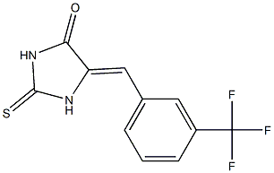 2-thioxo-5-[3-(trifluoromethyl)benzylidene]-4-imidazolidinone Struktur