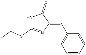 5-benzylidene-2-(ethylsulfanyl)-3,5-dihydro-4H-imidazol-4-one Struktur