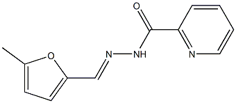 N'-[(5-methyl-2-furyl)methylene]-2-pyridinecarbohydrazide Struktur