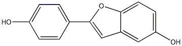 2-(4-hydroxyphenyl)-1-benzofuran-5-ol Struktur