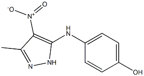 4-({4-nitro-3-methyl-1H-pyrazol-5-yl}amino)phenol Struktur