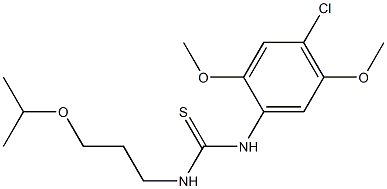 N-(4-chloro-2,5-dimethoxyphenyl)-N'-(3-isopropoxypropyl)thiourea Struktur