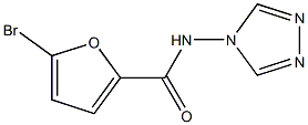 5-bromo-N-(4H-1,2,4-triazol-4-yl)-2-furamide Struktur