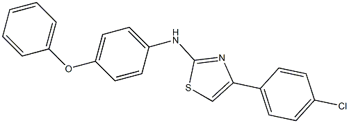 N-[4-(4-chlorophenyl)-1,3-thiazol-2-yl]-N-(4-phenoxyphenyl)amine Struktur